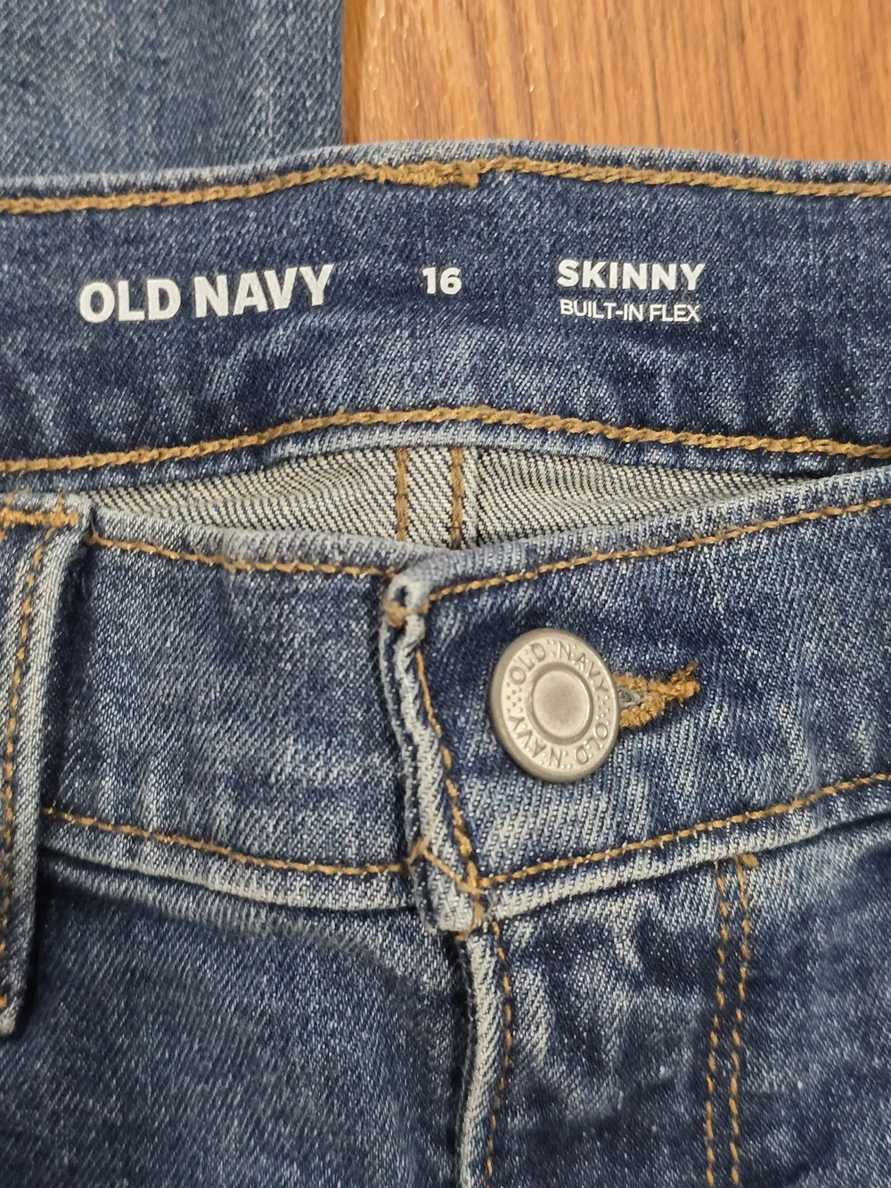 2 Pairs Of Old Navy Boys Straight Jeans - Dark Wash & Light Wash
